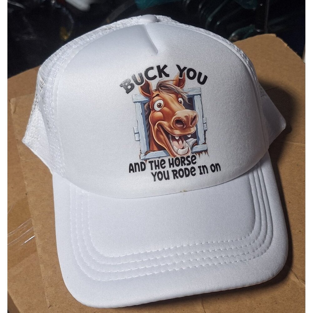 Adjustable Trucker Baseball Hat Cap Buck You and the Horse You Rode in On